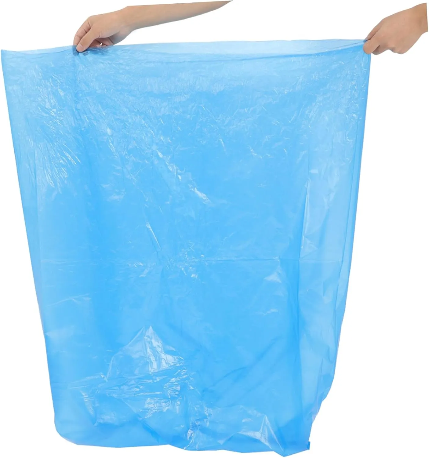 Thickened Anti-tear Trash Bags 50 Pack 80x100cm Blue Large Capacity Kitchen Bathroom Liners Garbage Bags for Office School Hotel