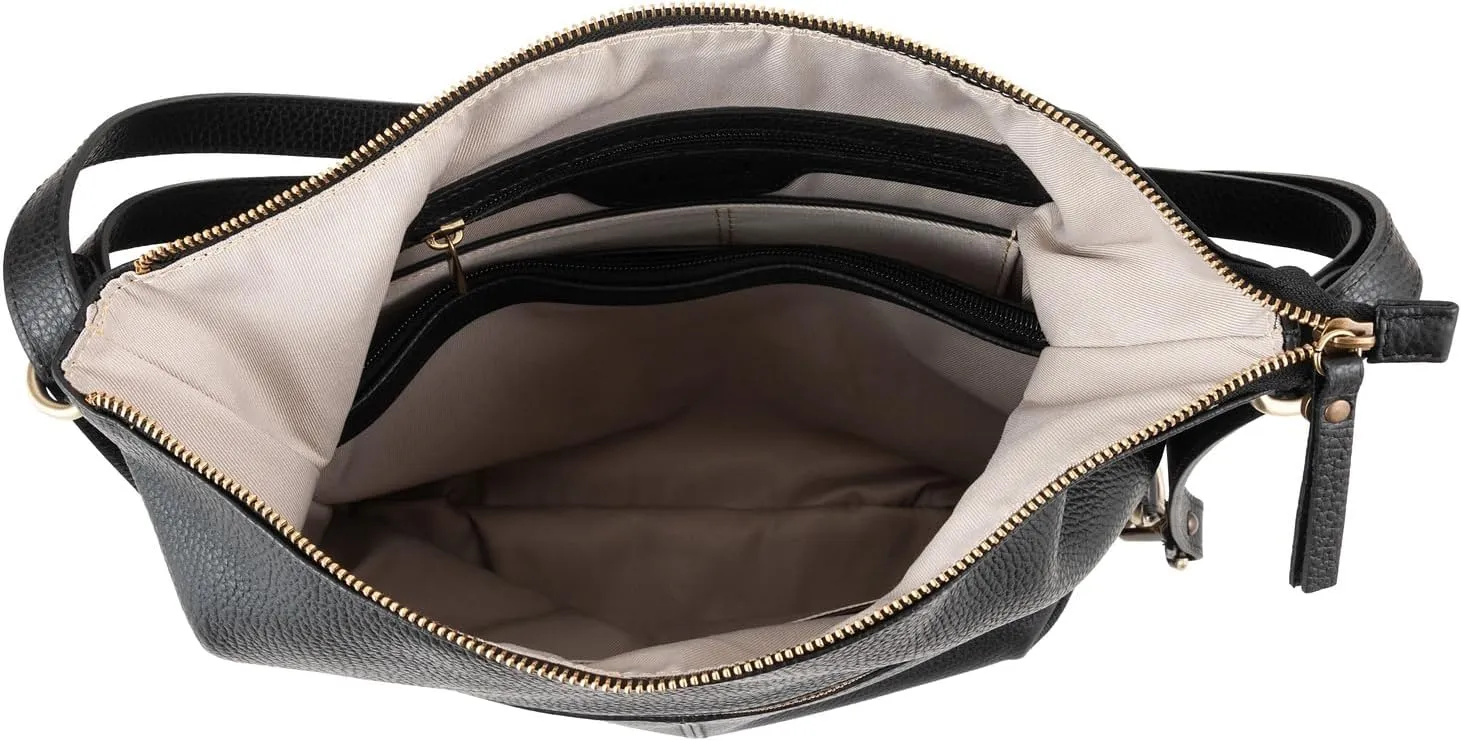Think! Women's Bag Textile Lining Shoulder Bag, Black 0000