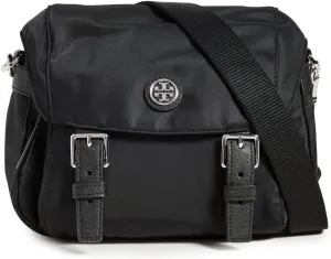 Tory Burch Women's Small Virginia Messenger, Black, One Size