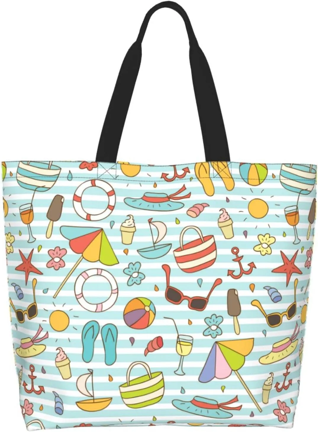 Tote Shoulder Bag Large Durable Handbag Lightweight Stylish for Daily Use-19.7x15.7x5.9 Inch