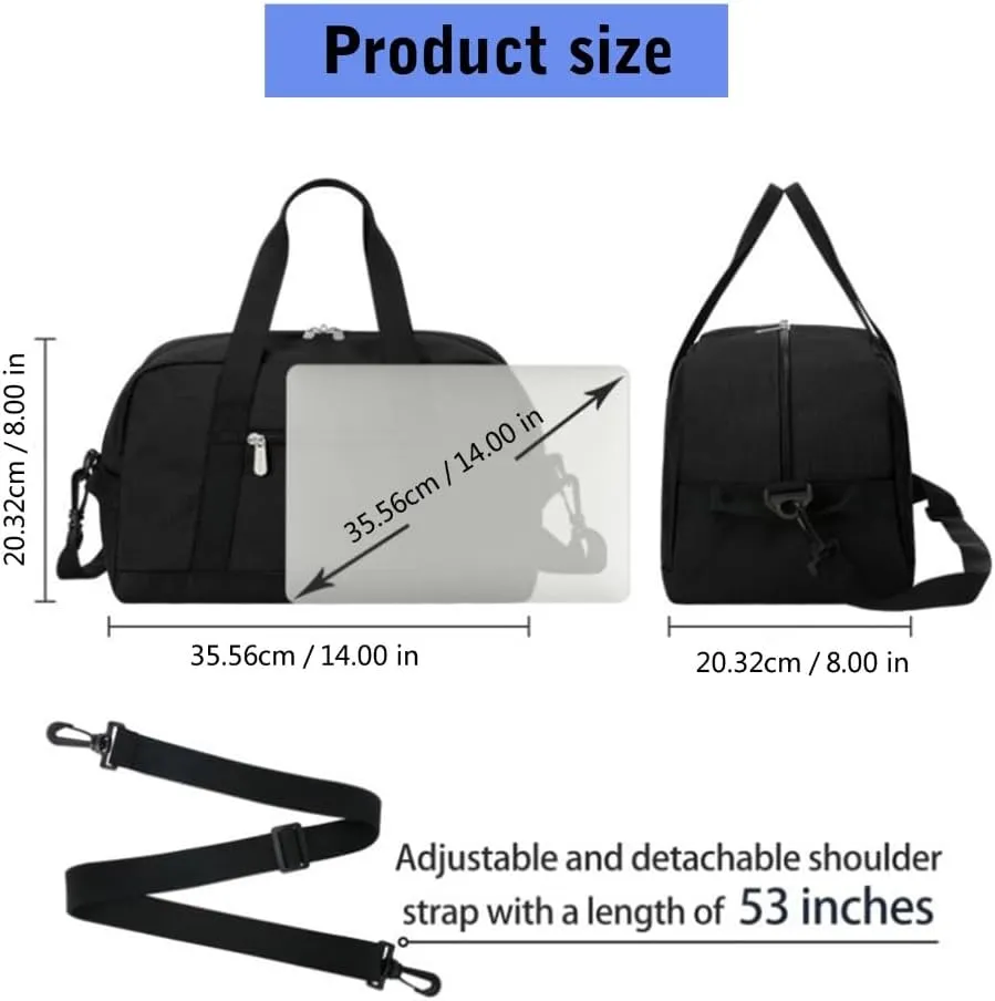 Travel Bag for Women Men Gym Bag Training Bag Small Weekender Bag Fitness Bag