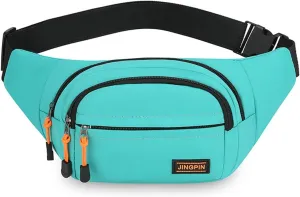 Travel bag, travel waist bag, waterproof Oxford cloth, small compartment classification, suitable for sports riding,(Green)