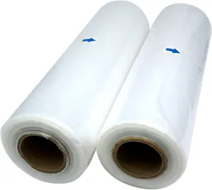 Tripact 11" x 19" LDPE Clear Plastic Flat Open Poly Bag Roll 1.25 mil - 2 Roll (230pcs) 001