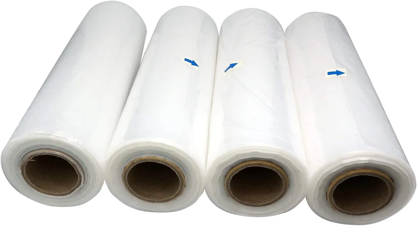 Tripact 11" x 19" LDPE Clear Plastic Flat Open Poly Bag Roll 1.25 mil - 4 Roll (460pcs) 002