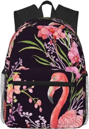 Tropical Flamingo Lightweight Packable Backpack Travel Casual Hiking Daypack Foldable Backpack For Men Women