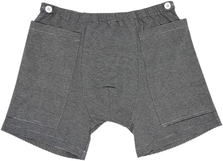 Underwear for Drainage Bag, Shorts for Nephrostomy Bag, Catheter Leg Bag Underwear Leg Bag Holder Ostomy Care Clothes (L), Grey