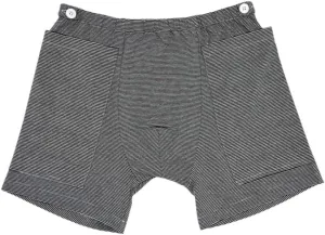 Underwear for Drainage Bag, Shorts for Nephrostomy Bag, Catheter Leg Bag Underwear Leg Bag Holder Ostomy Care Clothes (L), Grey