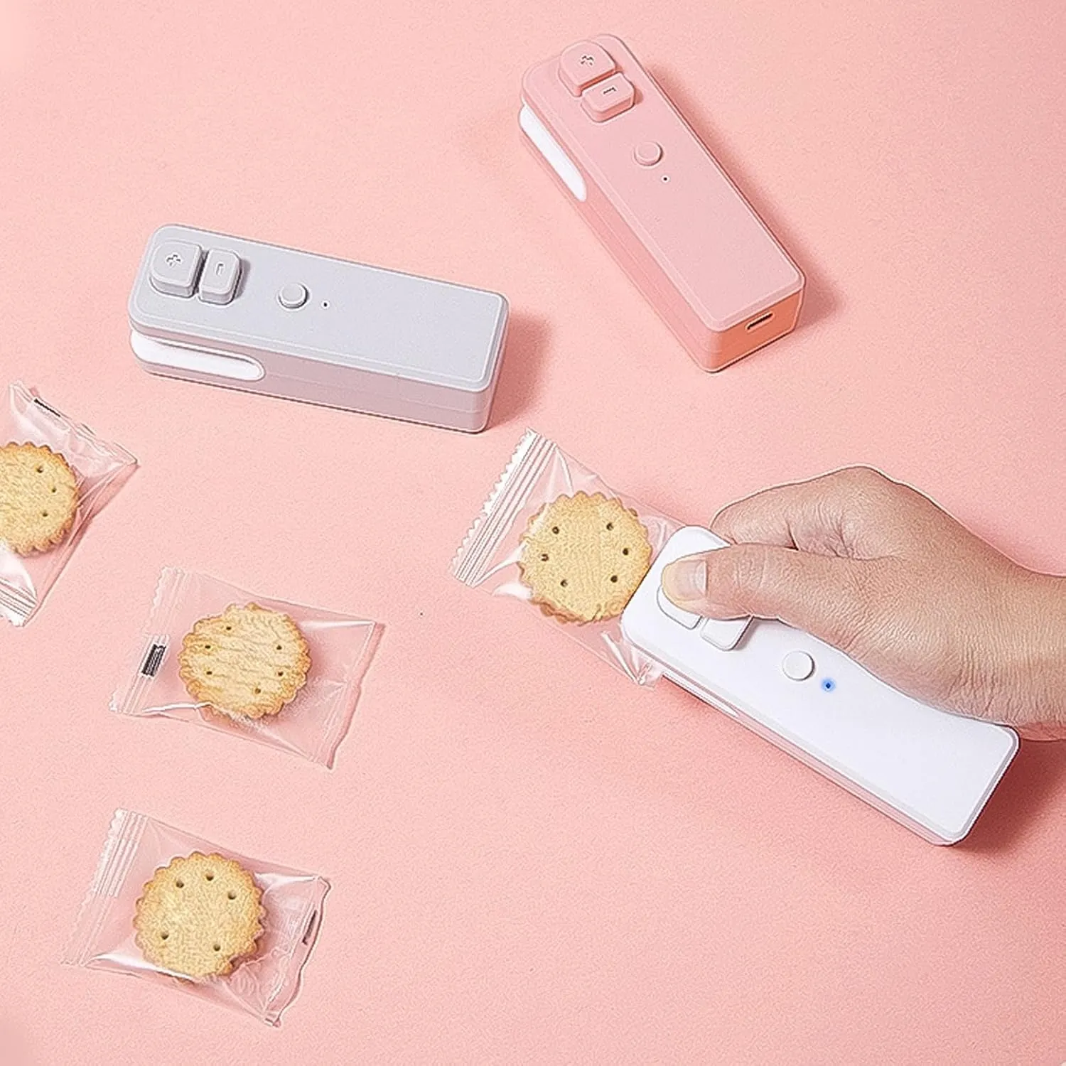 USB Powered Miniature Sealer Efficient Miniature Bag Sealer with USB Charged for Travel Sealing Needs