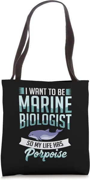 Vaquita Porpoise Dolphin Marine Biologist Tote Bag