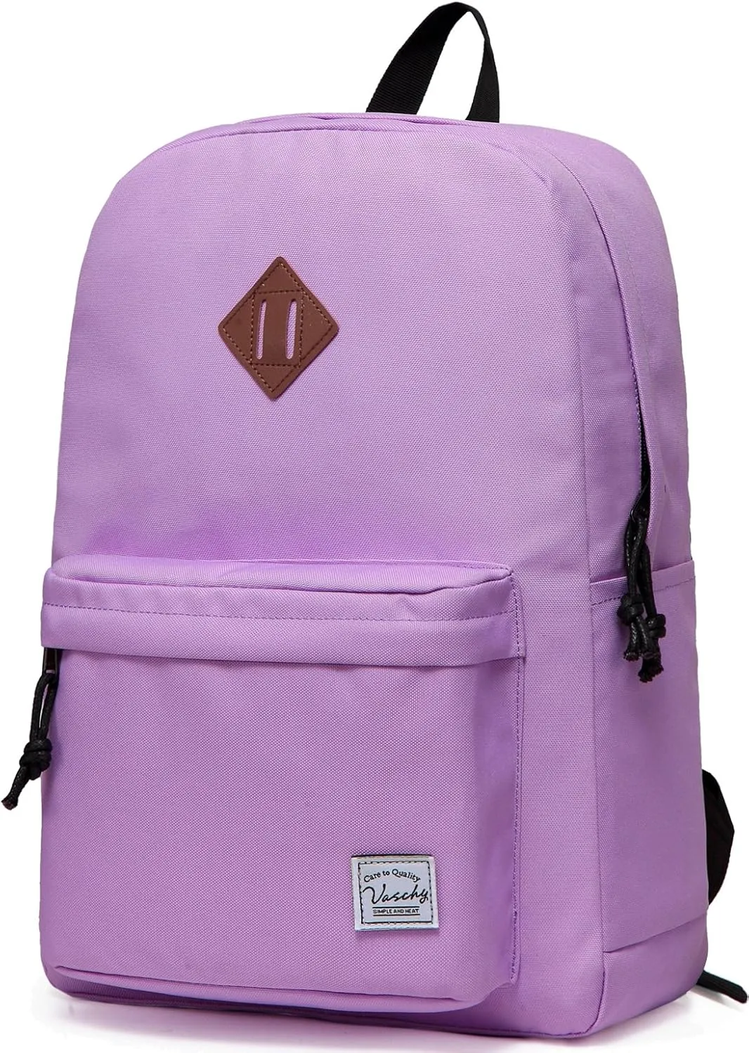 VASCHY School Backpack, Lightweight Water Repellent Backpack Men School Bag Women Children Boy Leisure for Girl School High School Teenagers College Business Travel, Orchid, Taille Unique, Daypack