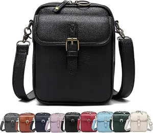Vintage Large Capacity Shoulder Messenger Bag,Vintage Cross Body Shoulder Purse with Card Slots