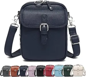 Vintage Large Capacity Shoulder Messenger Bag,Vintage Cross Body Shoulder Purse with Card Slots