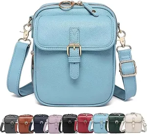 Vintage Large Capacity Shoulder Messenger Bag,Vintage Cross Body Shoulder Purse with Card Slots