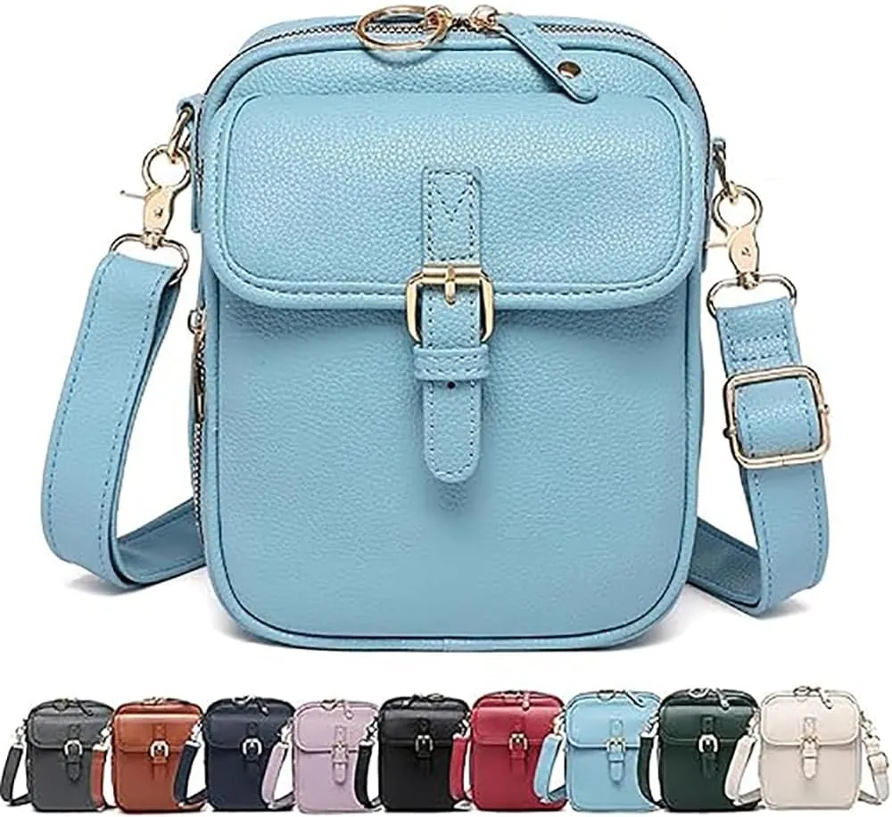Vintage Large Capacity Shoulder Messenger Bag,Vintage Cross Body Shoulder Purse with Card Slots