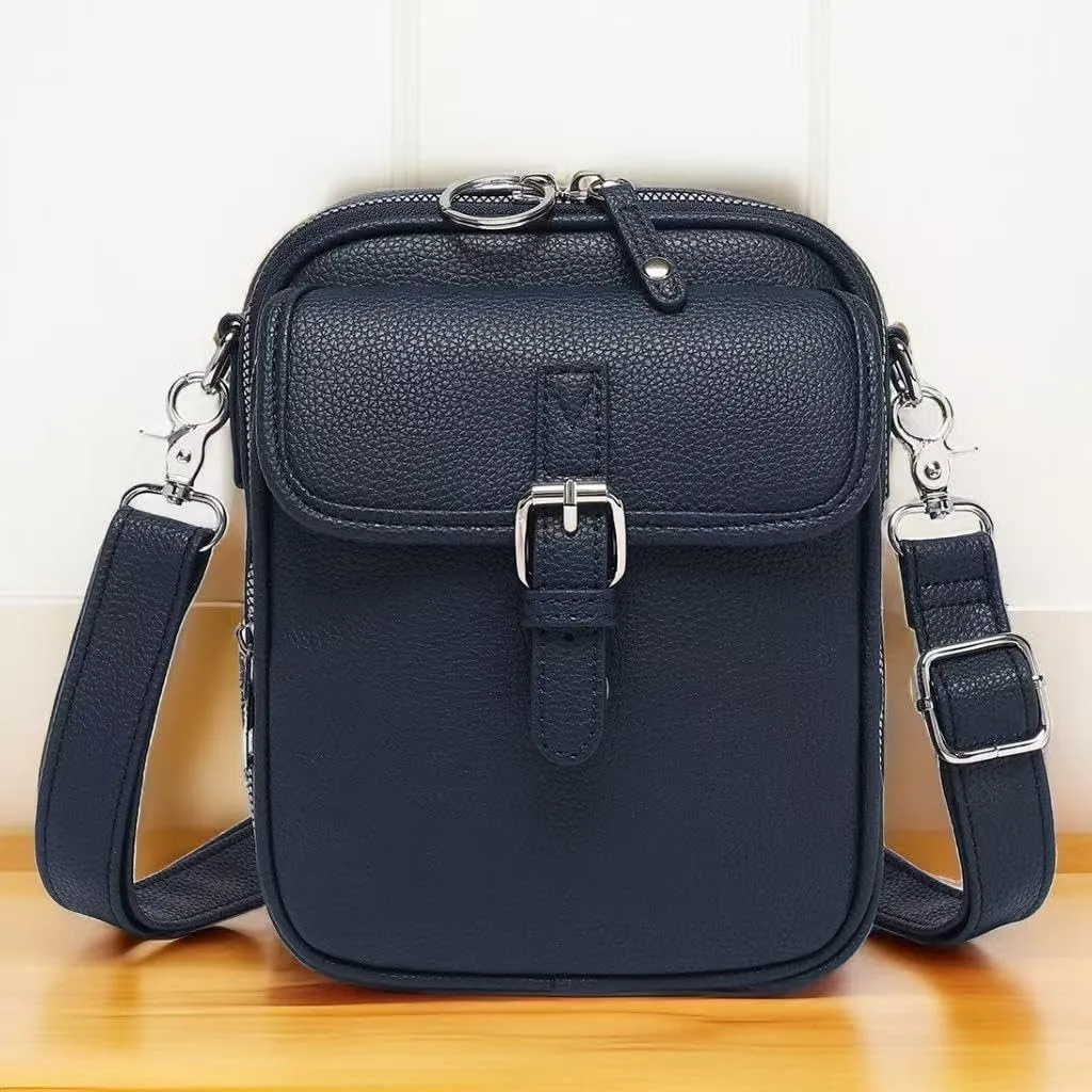 Vintage Large Capacity Shoulder Messenger Bag,Vintage Cross Body Shoulder Purse with Card Slots