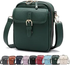 Vintage Large Capacity Shoulder Messenger Bag,Vintage Cross Body Shoulder Purse with Card Slots