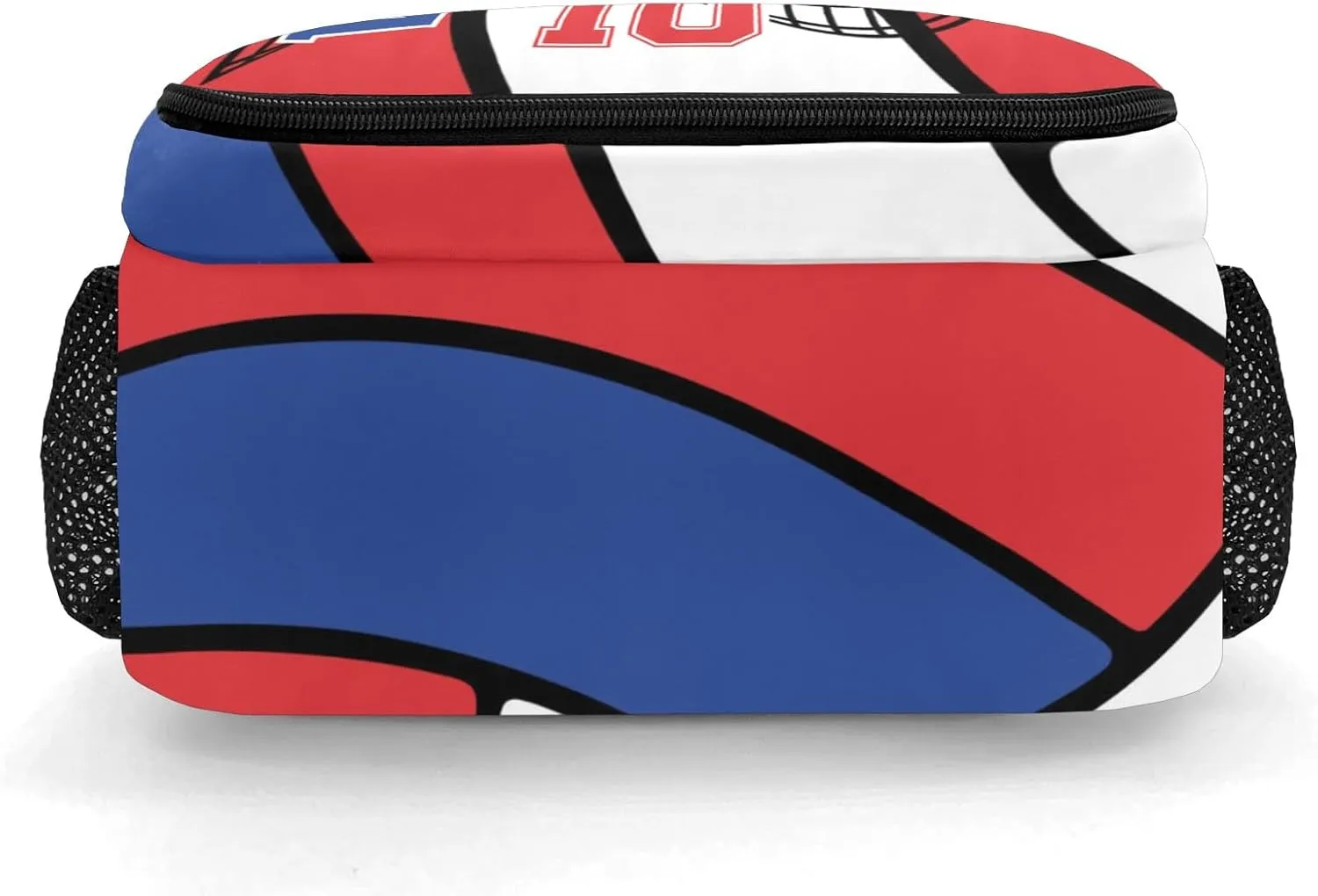 Volleyball Blue Red Shoulder Backpack Bag for Sports Travelling Hiking Camping