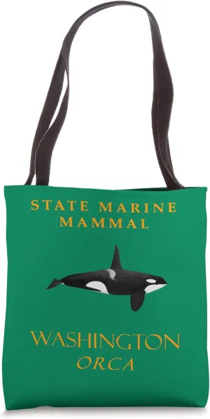 Washington Territory Marine Mammal The Orca Tote Bag