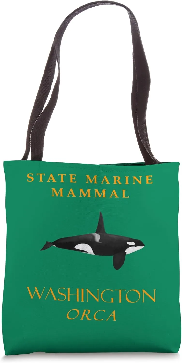 Washington Territory Marine Mammal The Orca Tote Bag