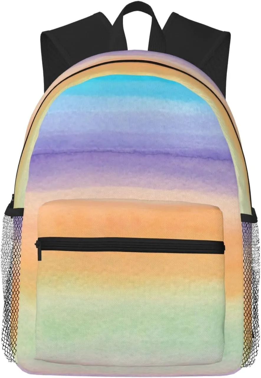 Watercolor Lightweight Packable Backpack Travel Casual Hiking Daypack Foldable Backpack For Men Women