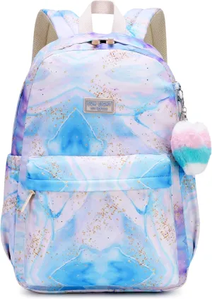 Waterproof School Backpack 30L-Large Lightweight Bookbag for Kids Teens 6-18,Durable Travel Pack with Adjustable Straps Daily Use(Blue)