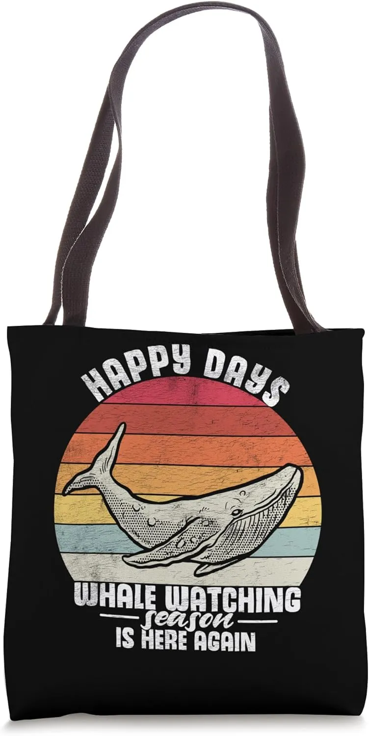 Whale Watching Season I Beluga Whale Marine Cetacean Tote Bag