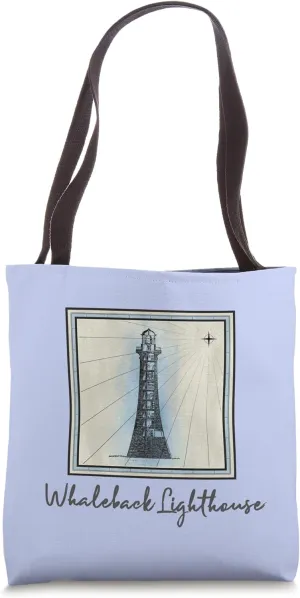 Whaleback Lighthouse Kittery Maine Nautical Marine Historic Tote Bag