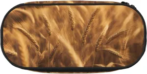 Wheat Field Print Simple rectangle Pen bag Storage case for Office supplies,cosmetics,toiletries