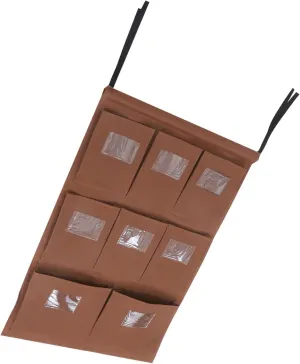 Wheeled Cleaning Cart with Capacity Hanging Storage Bags and Trash Bag for Efficient Organization of Cleaning Supplies Hotels and Offices Oxford Design