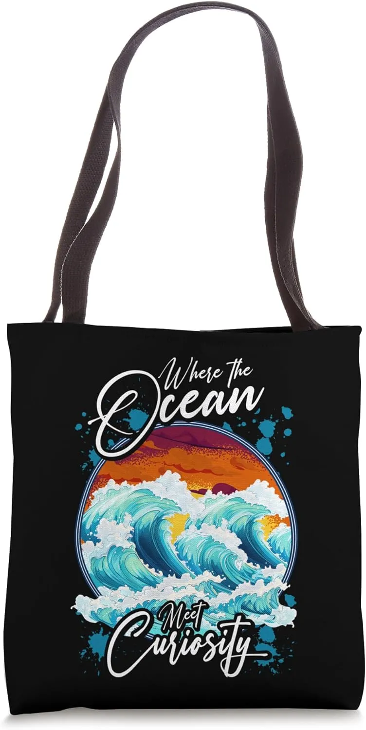 Where the Ocean Meets Curiosity Oceanographer Tote Bag
