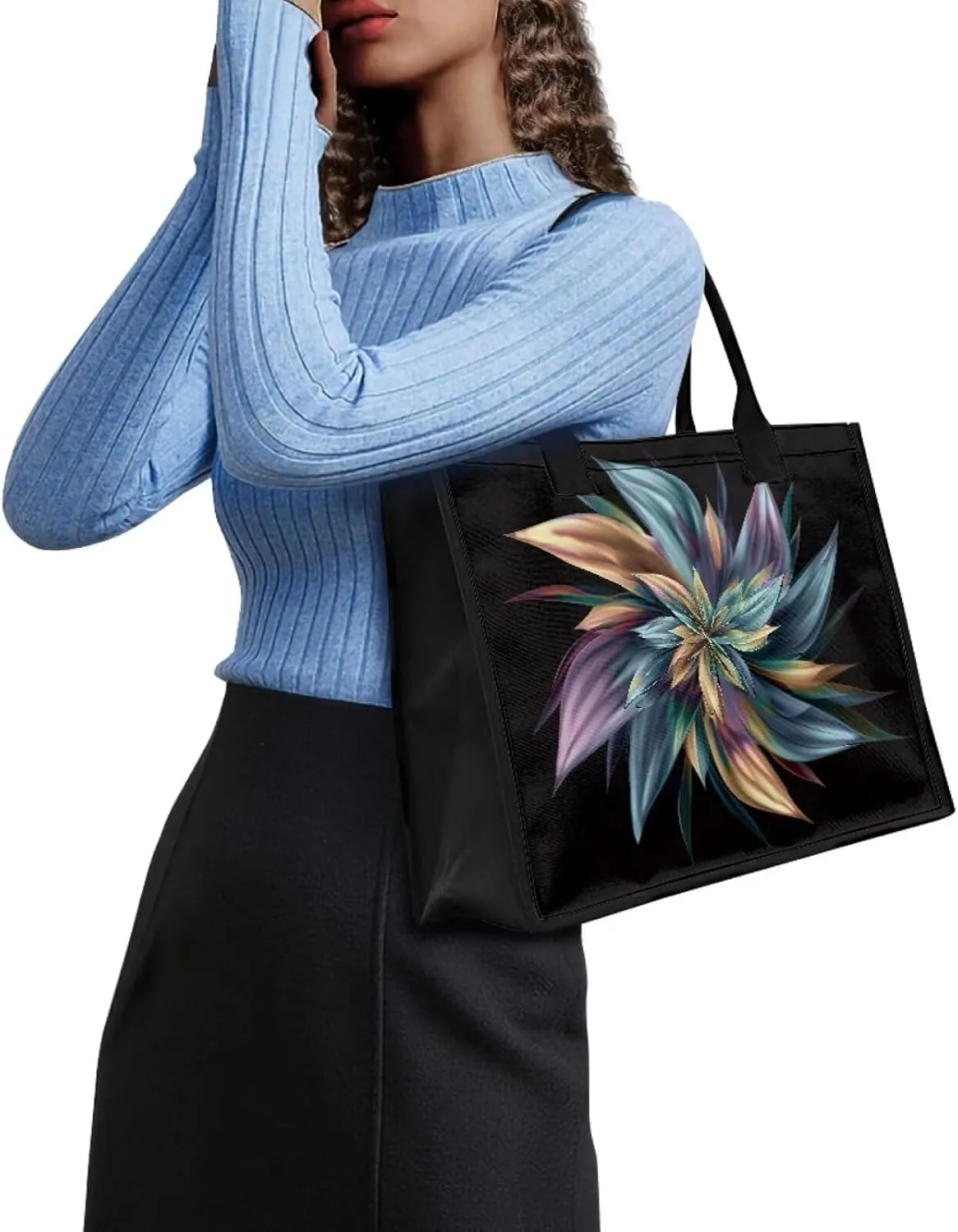 White Yellow Flowers.Gifts for Women,Featuring Distinctive Patterns Tote Bag Best Friend Birthday Gifts for Women.