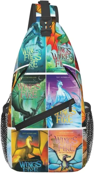 Wings Of Fire Sling Backpack Crossbody Sling Bag, Shoulder Bag Chest Bag Daypack Fanny Pack Cross Body Bag For Women Men