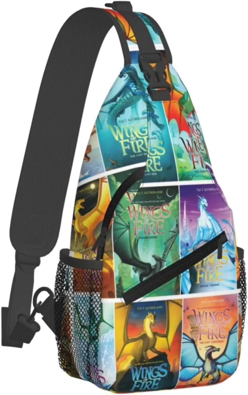 Wings Of Fire Sling Backpack Crossbody Sling Bag, Shoulder Bag Chest Bag Daypack Fanny Pack Cross Body Bag For Women Men