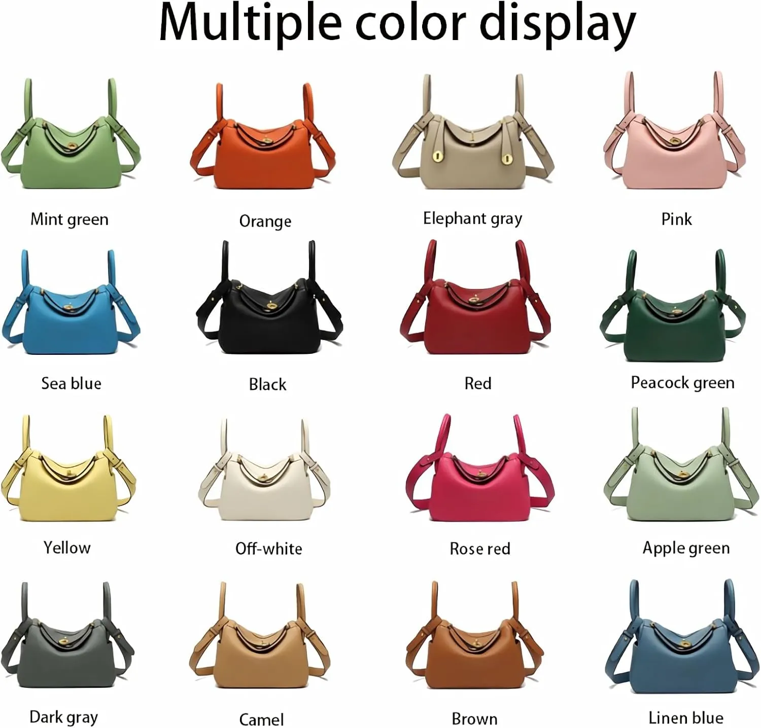 Women's PU fashion shoulder bag and crossbody bags versatile underarm Purses simple handbags