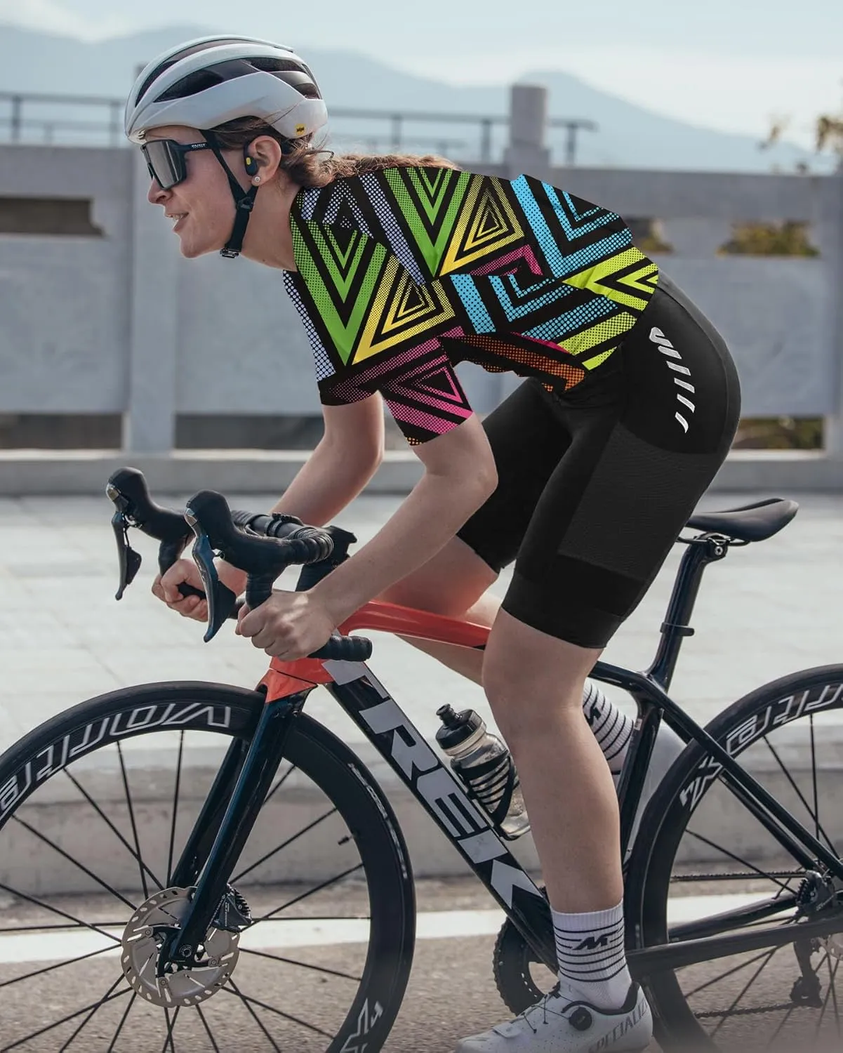 Wulibike Cycling Jersey Women Long Sleeve,Bicycle Biking Bike Shirts for Women with Pockets