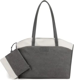 Wxnow Women Laptop Tote Bag Canvas Handbag Purse Shoulder Bag