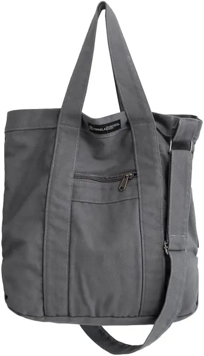 Y2k Grunge Gothic Tote Bag Aesthetic Japanese Harajuku Handbag Dark Hippie Punk Shoulder Bag Vintage Satchel Purse (Grey,One size)
