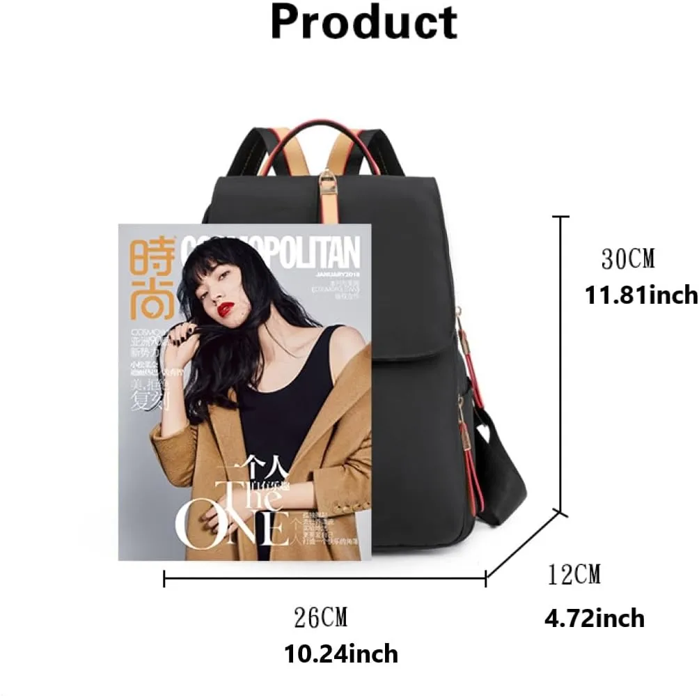 YANAER Small Backpack for Women Mini Backpack Lightweight Casual Daypack Backpack for Travel Handbag Nylon Bookbag OilBlue