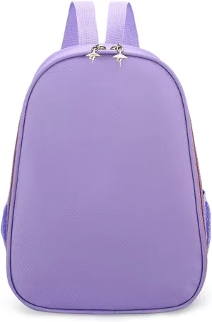 Yitengteng Ballerina Bag,Nylon Dance Backpack Bag for Girls,Simple and Large-capacity Children's Bag (purple)