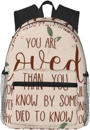 You Are Loved Romans 5 8 Lightweight Packable Backpack Travel Casual Hiking Daypack Foldable Backpack For Men Women