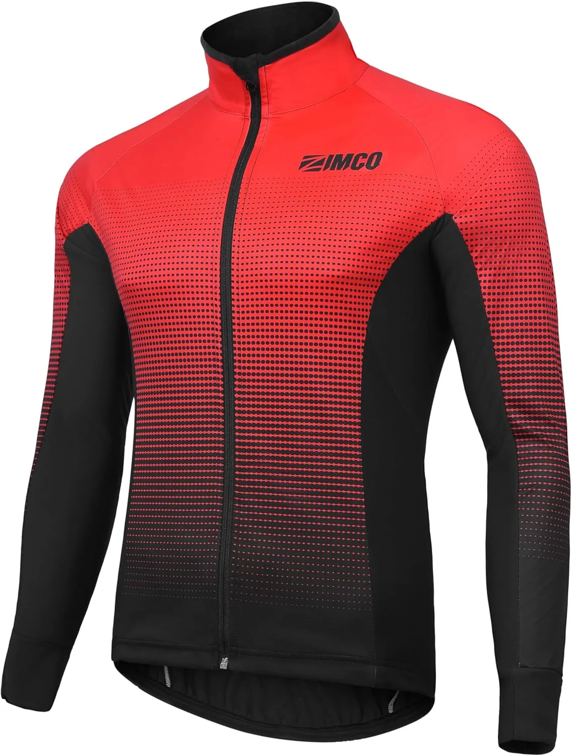 Zimco Pro Men Winter Cycling Jackets High Viz Bicycle Jersey Windproof Thermal Insulated Jacket