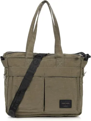 ZIMEGO Stylish Casual Business Laptop Tote Bag – Durable Travel Crossbody Shoulder Bag